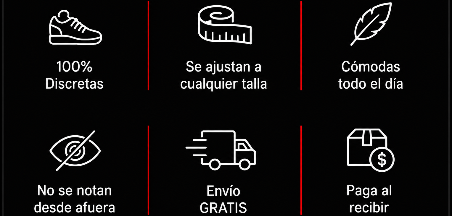 100% discretas, se adaptan a cualquier talla, cómodas todo el día, no se notan desde afuera, envío gratis y paga al recibir en todo Ecuador